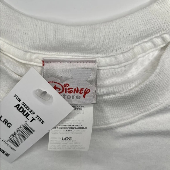 90s Disney Store "Disney Fun Seeker" Mickey, Goofy, Donald Tee Shirt NWT  LARGE - Picture 5 of 5